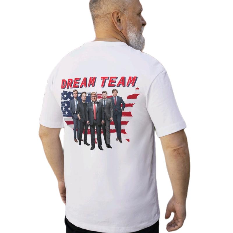 The Dream Team 2024 Men's T-Shirt - Men's Top - Menswear Cotton, Casual trump vance trump  shirt t shirt