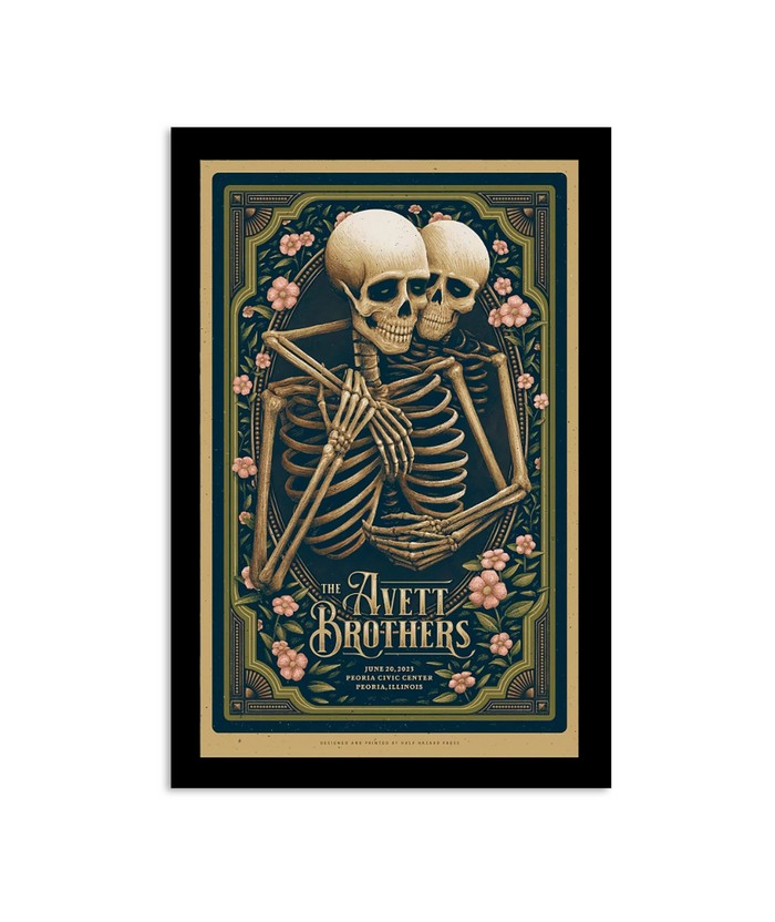 Poster The Avett Brothers June 20 2023 Peoria Civic Center Peoria Illinois