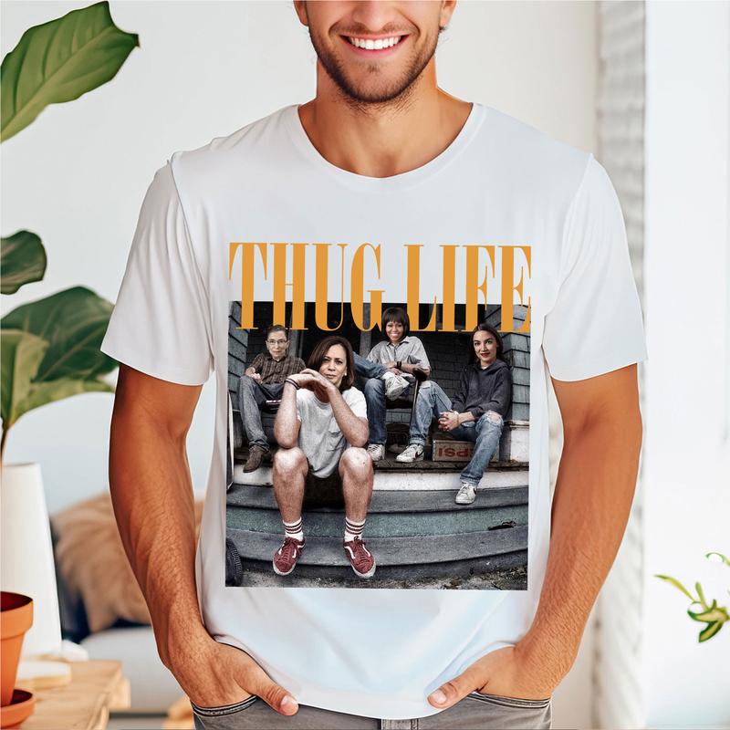 Thug LifÃÂµ Funny T-Shirts, KamalÃÂ° Ruth AOC MichellÃÂµ Thug Life Shirts