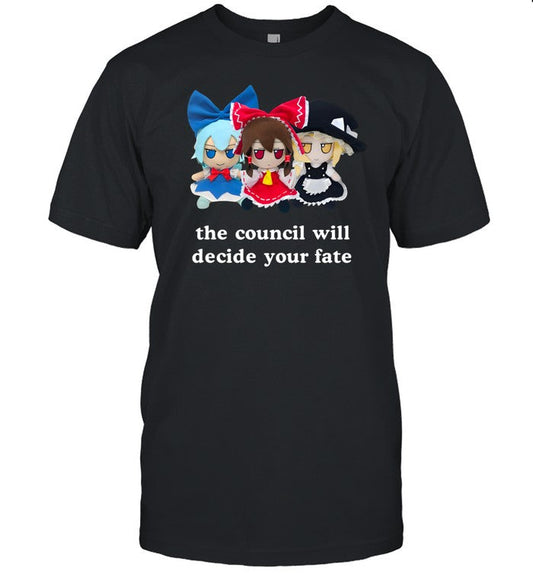 Panzer Chan The Council Will Decide Your Fate Cirno Marisa Reimu T Shirt