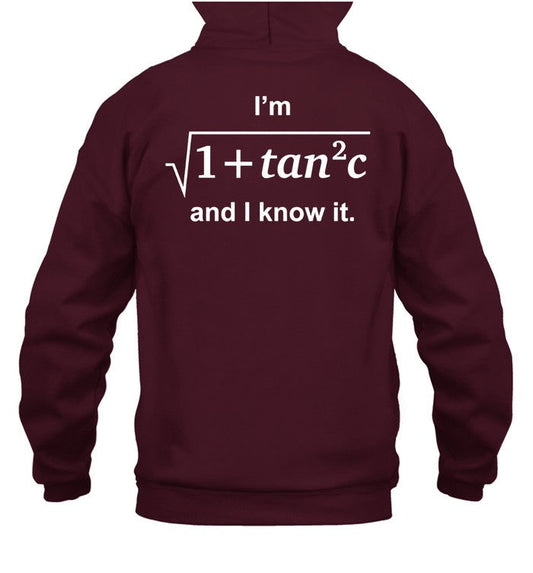 I'm And I Know It Square Root Of 1 Plus Square Of C Shirts 2024