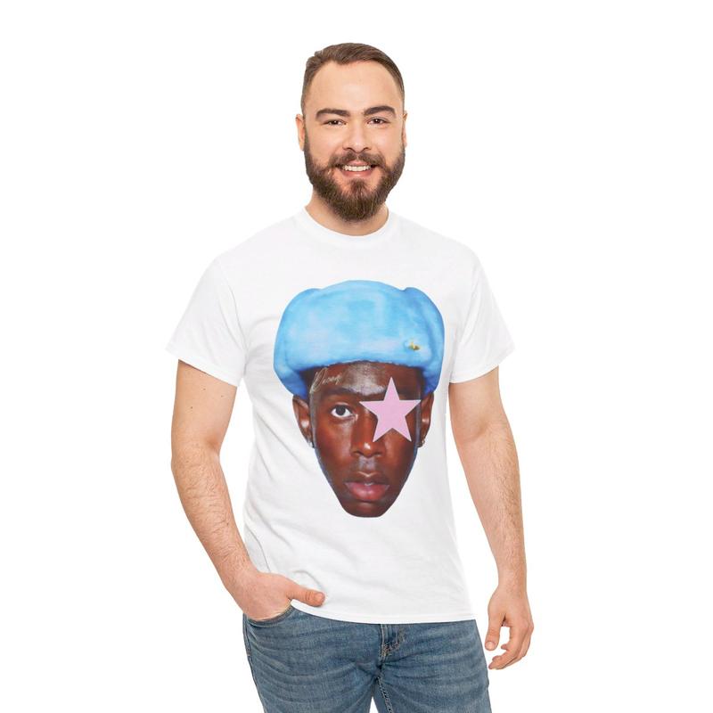 Tyler Star Inspired T-Shirt Y2k 90s Hip-Hop Vibes Heavy Cotton Graphic T-Shirt Tshirt Shirt HipHop Rap Tee Casual Classic Menswear Retro Top Vintage Comfy Streetwear Shortsleeve
