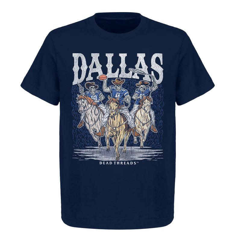 Dallas Football The Deadman Cowboys Graphic T-Shirt â€“ Heavy Cotton, Unisex Top for Men & Women, American Football Team Shirt, Premium Fabric