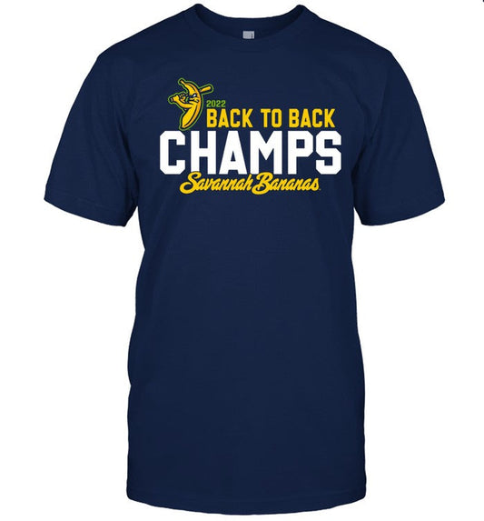 Savannah Bananas 2022 Back To Back Champions Shirt