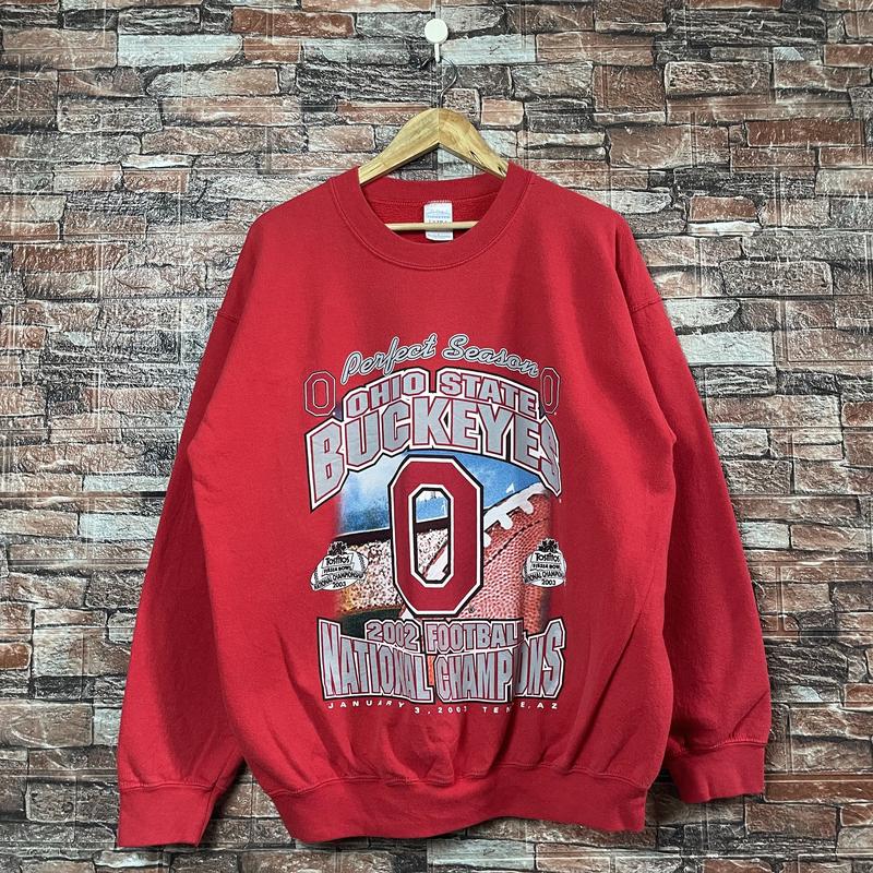 Vintage NCAA The Ohio State University Buckeyes Champions Sweatshirt, University Of Ohio Sweatshirt, Vintage Crewneck