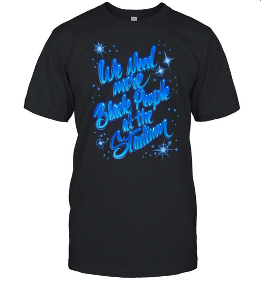 Dodgers Mookie Betts Wears We Need More Black People at the Stadium Shirt