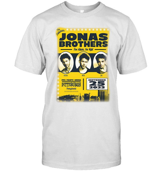 Jonas Brothers PPG Paints Arena, Pittsburgh Pennsylvania Sep 25 2023 Tshirt