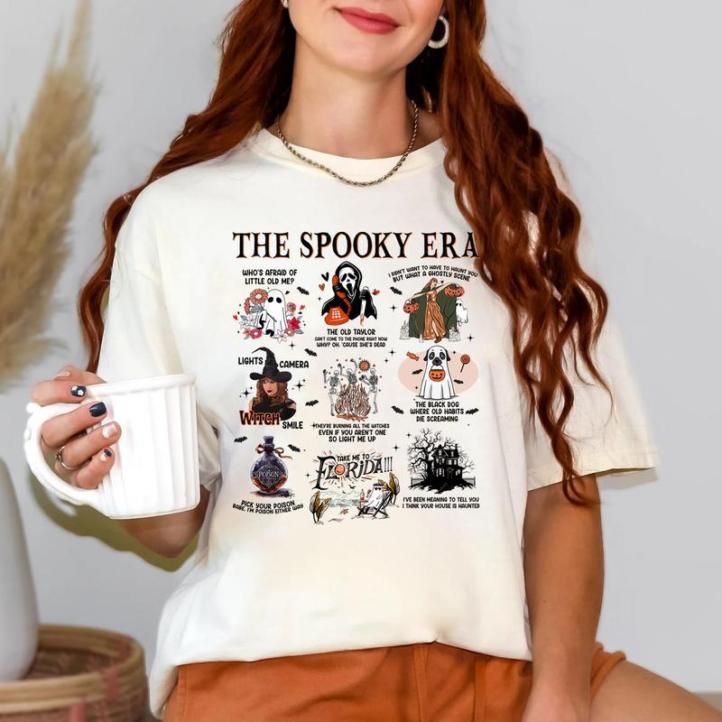 The Spooky Era, Halloween Vibes, Haunted Siprit, Pick your poison TShirt/Crewneck/Hoodie for fan