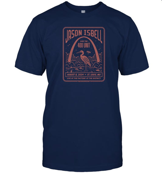 August 8 2024 The Factory At The District St. Louis, MO Jason Isbell And The 400 Unit Shirt