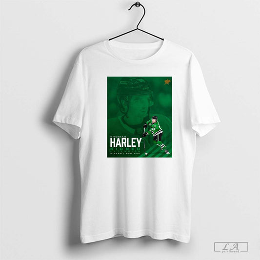 Poster Dallas Stars NHL Thomas Harley Signed Extension 2 Year T-shirt
