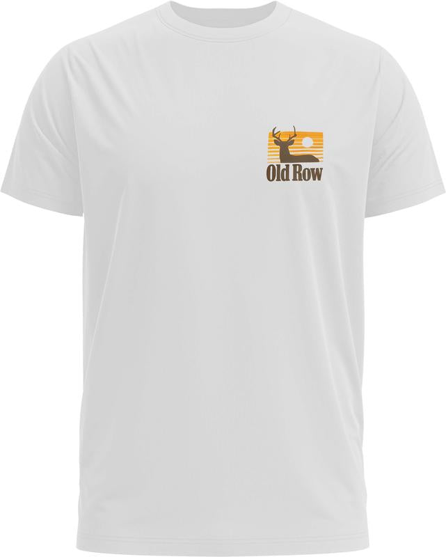 Old Row The Smoking Buck Tee - Old Row T-Shirt - Gildan 5000 Graphic Tshirt, Hunting Unisex Print Hoodie Gift - Heavy Cotton, Full Sizing & Colors