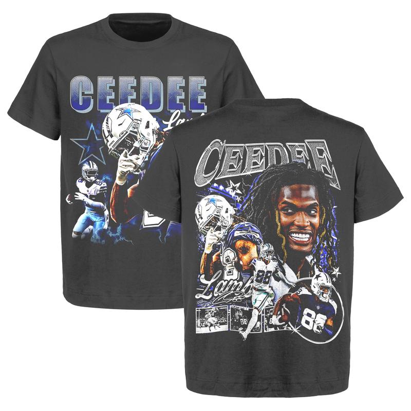 CeeDee Lamb Dallas Graphic T-Shirt | Heavy Cotton | Men's & Women's Retro American College Football Shirt