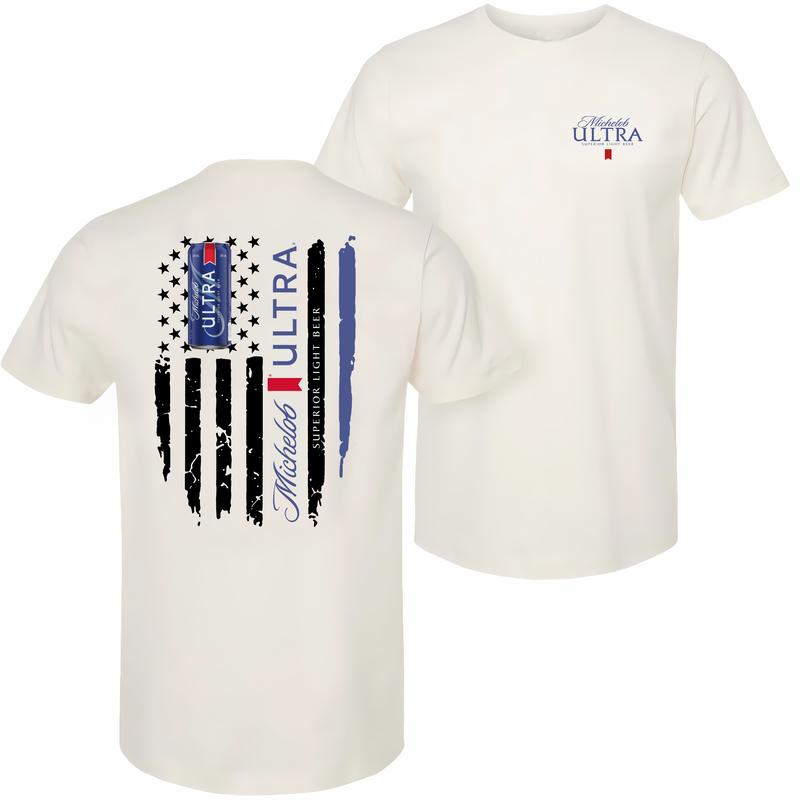 Michelob Ultra Superior Light Beer T-shirt - 2 Side - Adventure Ready - Non-gender Specific - Fashion For All Tastes - Colorful Varieties - From Small