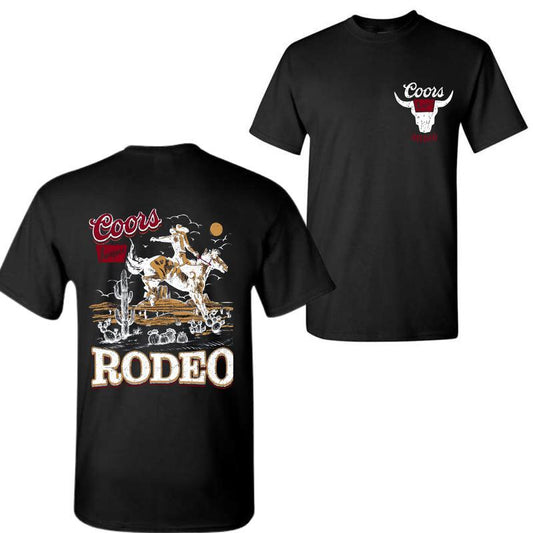Coors Redeo VIntage Graphic T-shirt, T-shirt For men, Vintage Washed Shirt, Retro Cowboy shirt, Gift For Men