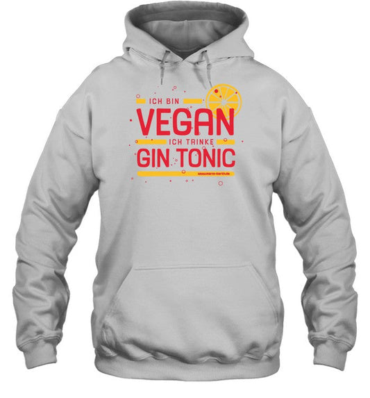 Ich Bin Vegan Ich Trinke Gin Tonic Hoodie
