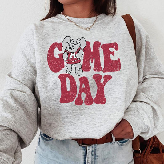 Alabama Crimson Tide Vintage College Game Day Football NCAA Sweatshirt, Vintage Sweatshirt NCAA, Classic Sport Sweatshirt, Gifts For Football Fan Sport