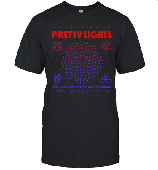 Pretty Lights 12.05 12.07, 2024 Boston MA Roadrunner Shirt