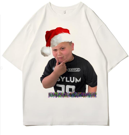 Merry Chrismas Funny Guys Rizzler Funny Meme Gift T Shirt, Crew Neck, Slight Stretch, Breathable & Wear-Resistant, All-Season Short Sleeve Tee, Perfec