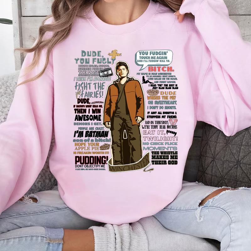 Dean Winchester Quotes T Shirt, Dean Winchester  T Shirt, Gift For Woman and Man Unisex T-Shirt Sweatshirt HoodieQuotes Casual Cotton