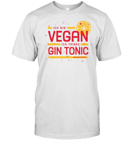 Ich Bin Vegan Ich Trinke Gin Tonic Shirt
