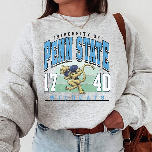 Penn State Nittany Lions Vintage College NCAA Sweatshirt, Vintage Football Sweatshirt NCAA, Classic Sport Sweatshirt, Gifts For Football Fan Sport