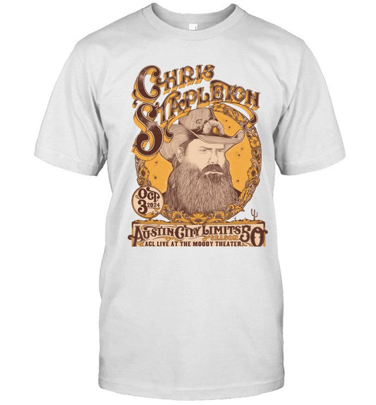Chris Stapleton October 3 2024 ACL Live At The Moody Theater Austin TX T-Shirt