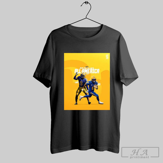 Poster Pitt Panthers Football Kyle Louis And Desmond Reid 2025 Way Too Early All America Team T Shirt