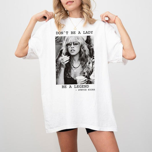 Vintage Don't Be A Lady  Shirt . Casual Collar Comfort Cotton Comfort Cotton
