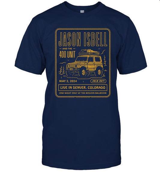 Jason Isbell May 2, 2024 Denver, Colorado The Mission Ballroom T-Shirt