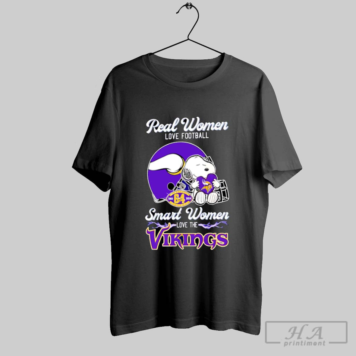 Real Women Love Football Smart Women Love The Vikings Helmet Shirt