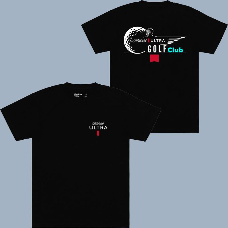 Michelob Ultra Golf Club Tee - 2 Side - Shades For Everyone - Every Size, Every Body - Modern Fit - Style Selections - Universal Style Options
