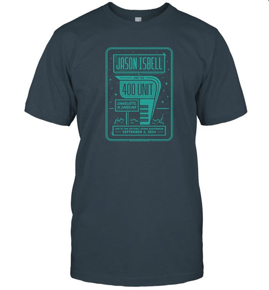 Jason Isbell And The 400 Unit Charlotte, North Carolina September 5 2024 Concert Shirt