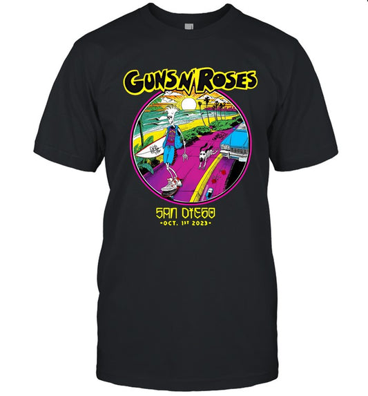 Guns N' Roses 01 10 2023 San Diego T Shirt
