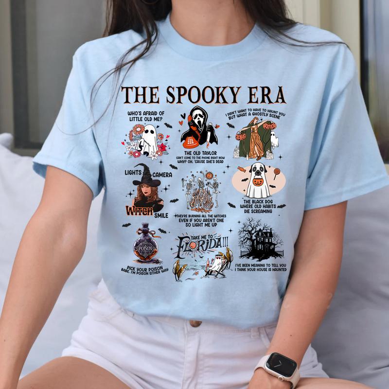 The Spooky Era, Halloween Vibes, Haunted Siprit, Pick your poison TShirt/Crewneck/Hoodie for fan