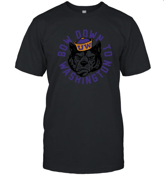 Simply Seattle Washington Huskies Bow Down T-Shirt
