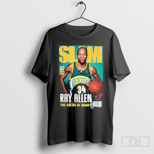 Ray Allen Steve Nash Chris Bosh The Color Of Money Slam Cover T Shirts