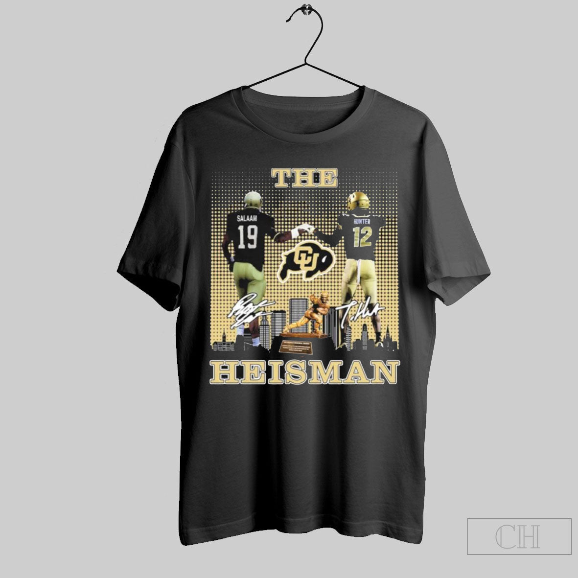 Rashaan Salaam Travis Hunter The Heisman Signature Shirt