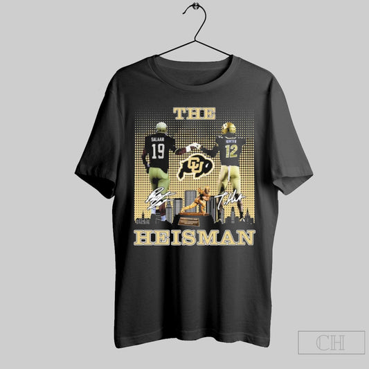 Rashaan Salaam Travis Hunter The Heisman Signature Shirt