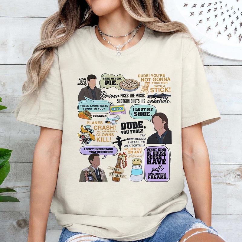 Supernatural Quote T Shirt, Supernatural Gift For Fans , Gift For Woman and Man Unisex T-Shirt Sweatshirt Hoodie Casual Cotton
