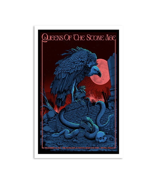Queen Of The Stone Age December 10, 2023 The Pavilion at Toyota Music Factory Irving, TX Poster