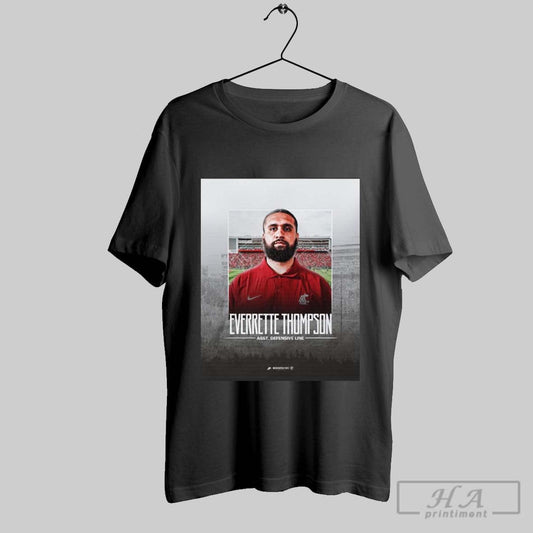 Poster Washington State Cougars Football Welcome To The Palouse Everette Thompson Asst Defensive Line T Shirt
