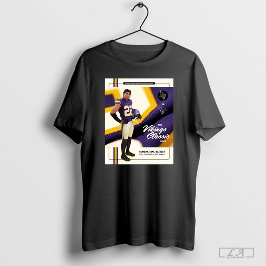Poster Minnesota Vikings Vs. Houston Texans The Vikings Classic Game Sunday Sep 22 2024 T-shirt