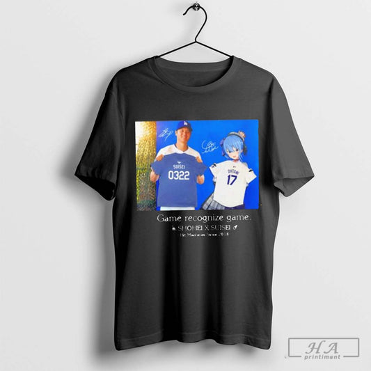 Sui x Shohei game recognize game shirt