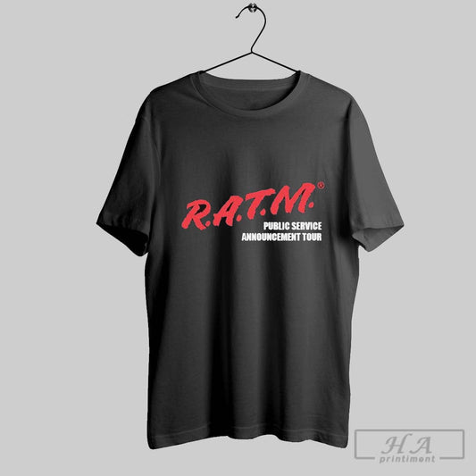Rage Against The Machine Ratm Public Service Announcement Psa Tour T Shirts