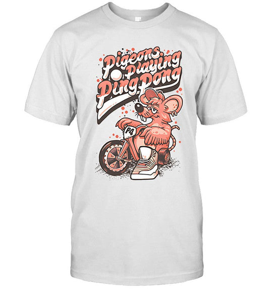 Limited Motorcycle Rat Pigeons Playing Ping Pong Shirt