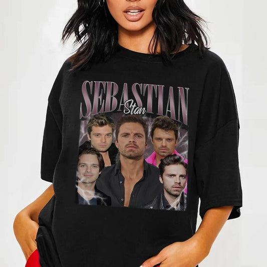 Sebastian Stan Shirt  Sebastian Stan Bootleg Sweater  Vintage Sebastian Stan Hoodie  Bucky Barnes Winter Soldier Sweatshirt  Captain America, Movie Sh