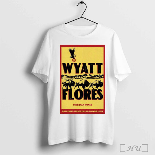 Poster Wyatt Flores At The Fillmore In Philadelphia, PA On December 4, 2024 T-shirt