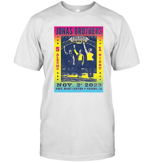 Jonas Brothers Fresno, CA Nov 2 2023 Event Shirts
