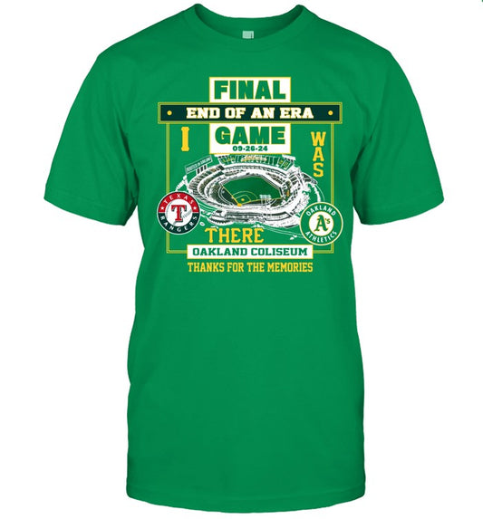 Oakland Athletics Final End Of An Era Game There Oakland Coliseum Shirt