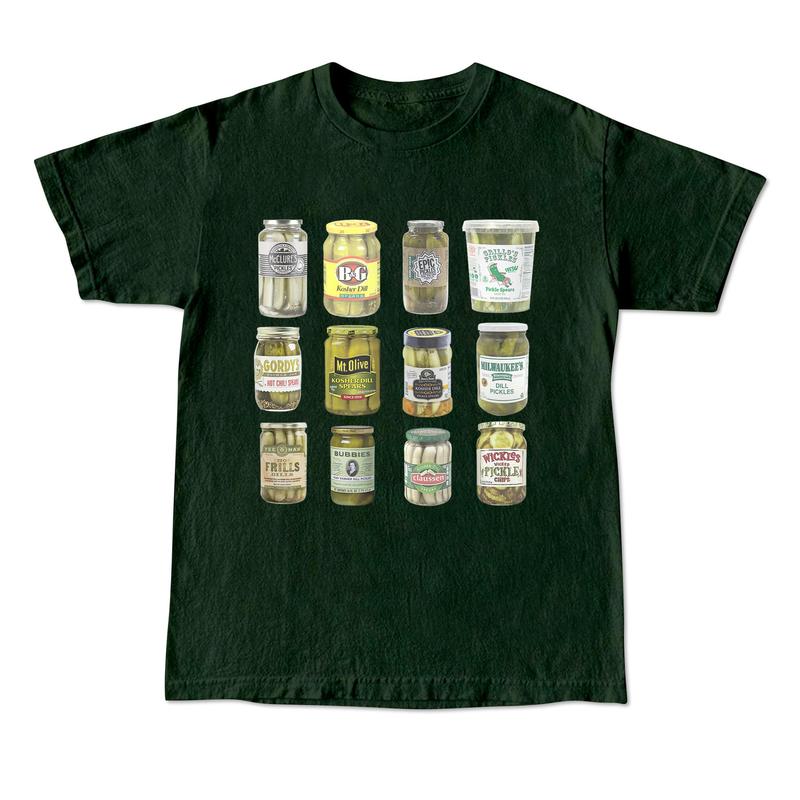 Vintage Canned Pickles 90s T-Shirt, Retro Pickle Graphic Shirt, Pickle Lovers Y2k Aesthetic Shirt,  Unisex Shirt, 2000s Tee Menswear Top Menswear Top